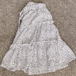b&w polka dot summer skirt 🤍